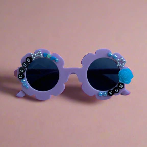 Lunettes de soleil Purple Club Fun pour enfants pour la vente par Las Ofrendas