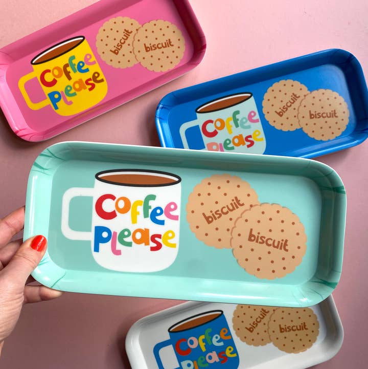 Poppekins - Wholesale Serving Tray - Coffee and Biscuits Melamine Tray3