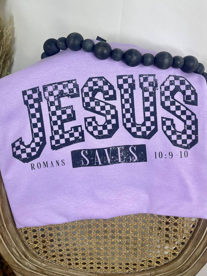 Jésus sauve (T-shirt en sublimation Gildan) pour la vente par 1/2 Penny Wholesale
