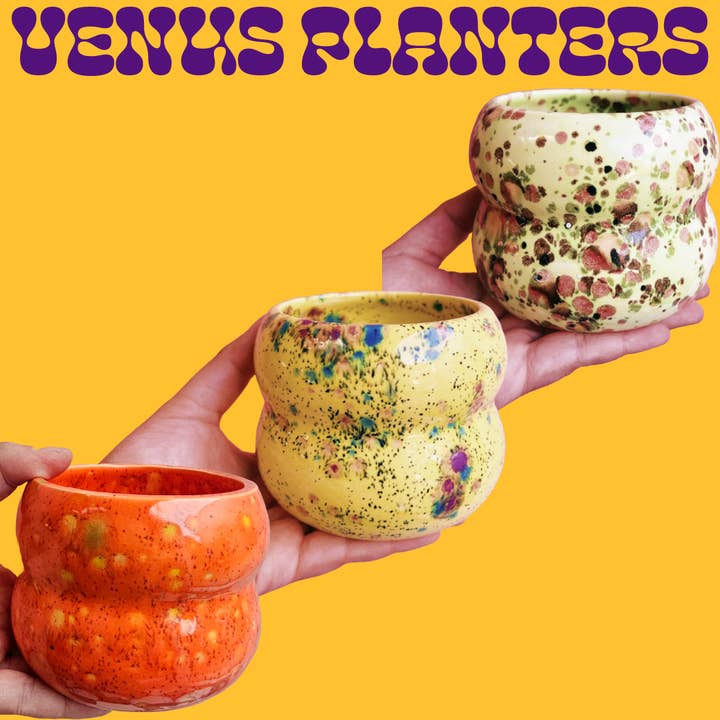 PETITE JARDINIÈRE MOUCHETÉE MUD WITCH VENUS pour la vente par MUD WITCH