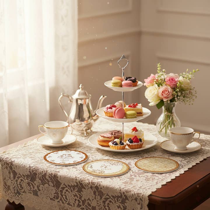 Otterware - Wholesale Coasters - French-Inspired Decorative Coasters (12 Styles)15