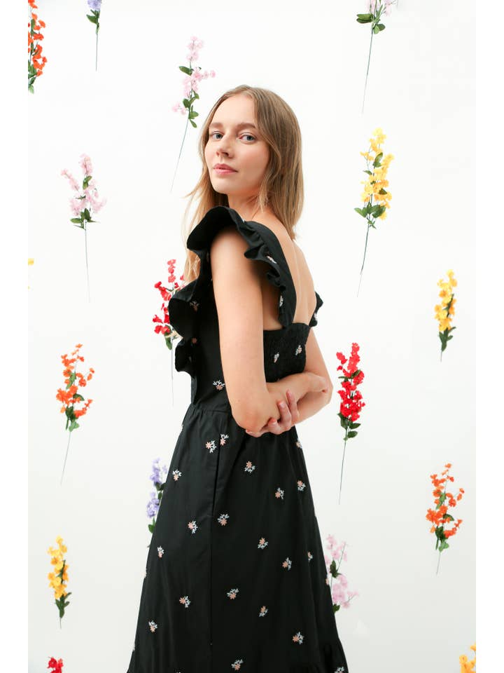 Reminiscence - Wholesale Dress - Women's - REMI014 - Embo Midi Dress5