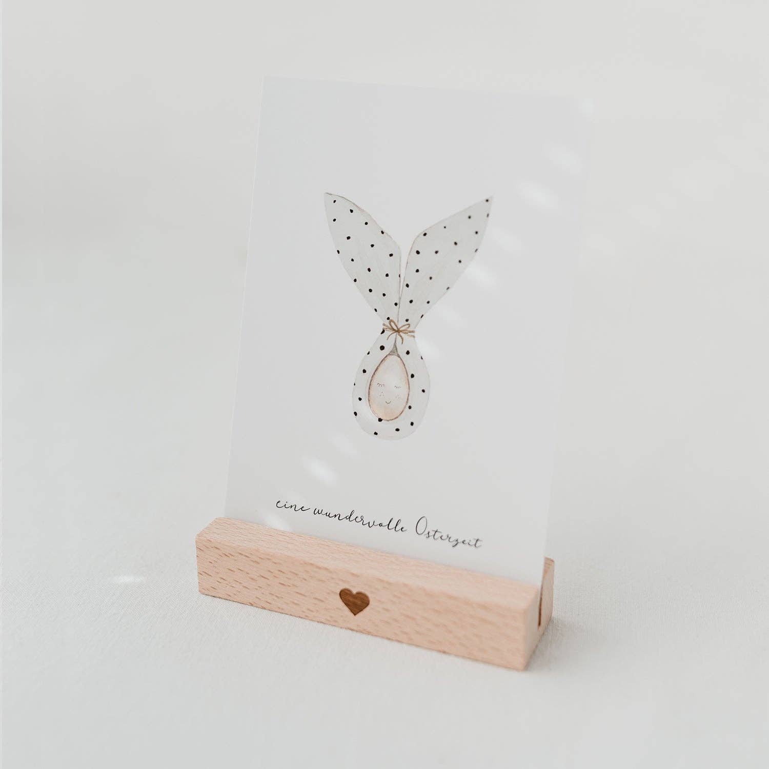 Eulenschnitt – Großhandel Bildleiste – Kartenständer 2er Set - 10,5cm Herz (VE = 6 Sets)1