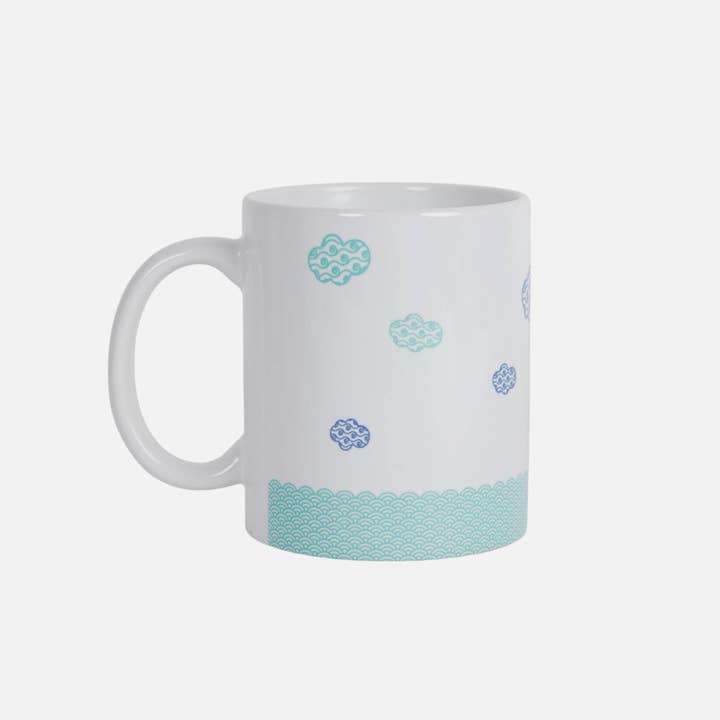 Les Parisettes - Vente Tasse à café - Mug La Seine à Paris turquoise