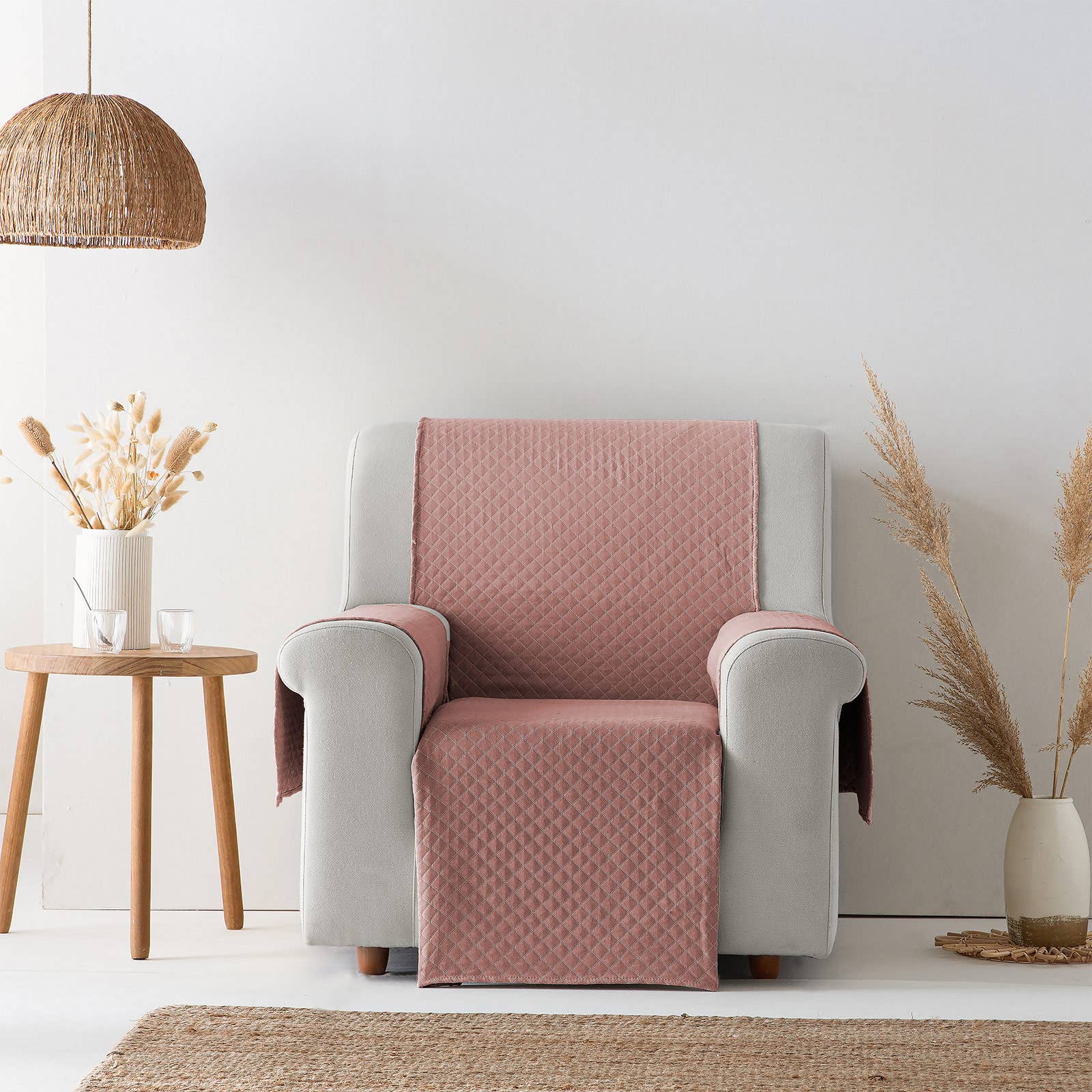 GAMUSI – Capa para cadeira/sofá por atacado – Capa de sofá lisa acolchoada algodão TRIVIAL54