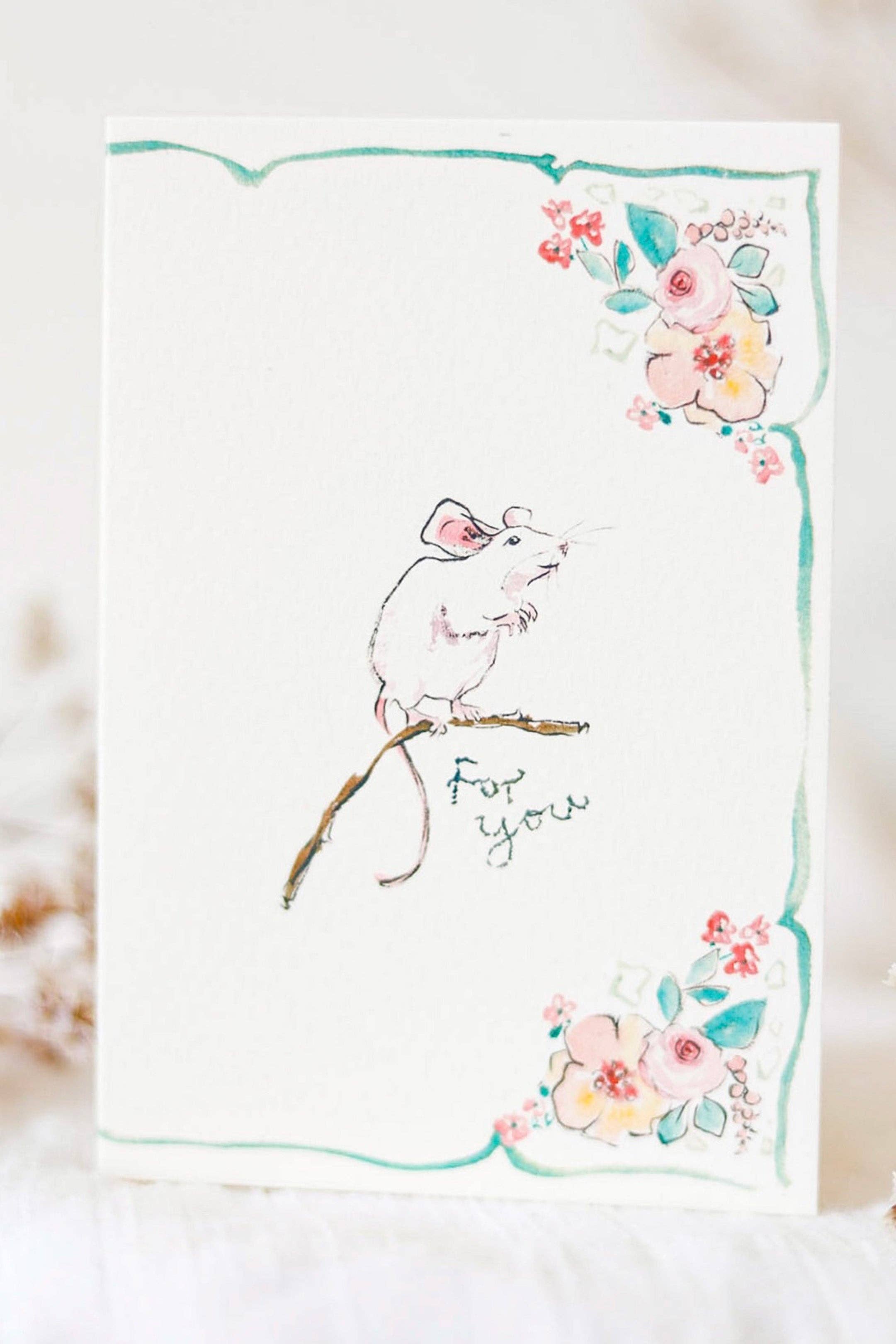 Sophie Amelia Creates - Wholesale Love Card - Little mouse for you card2