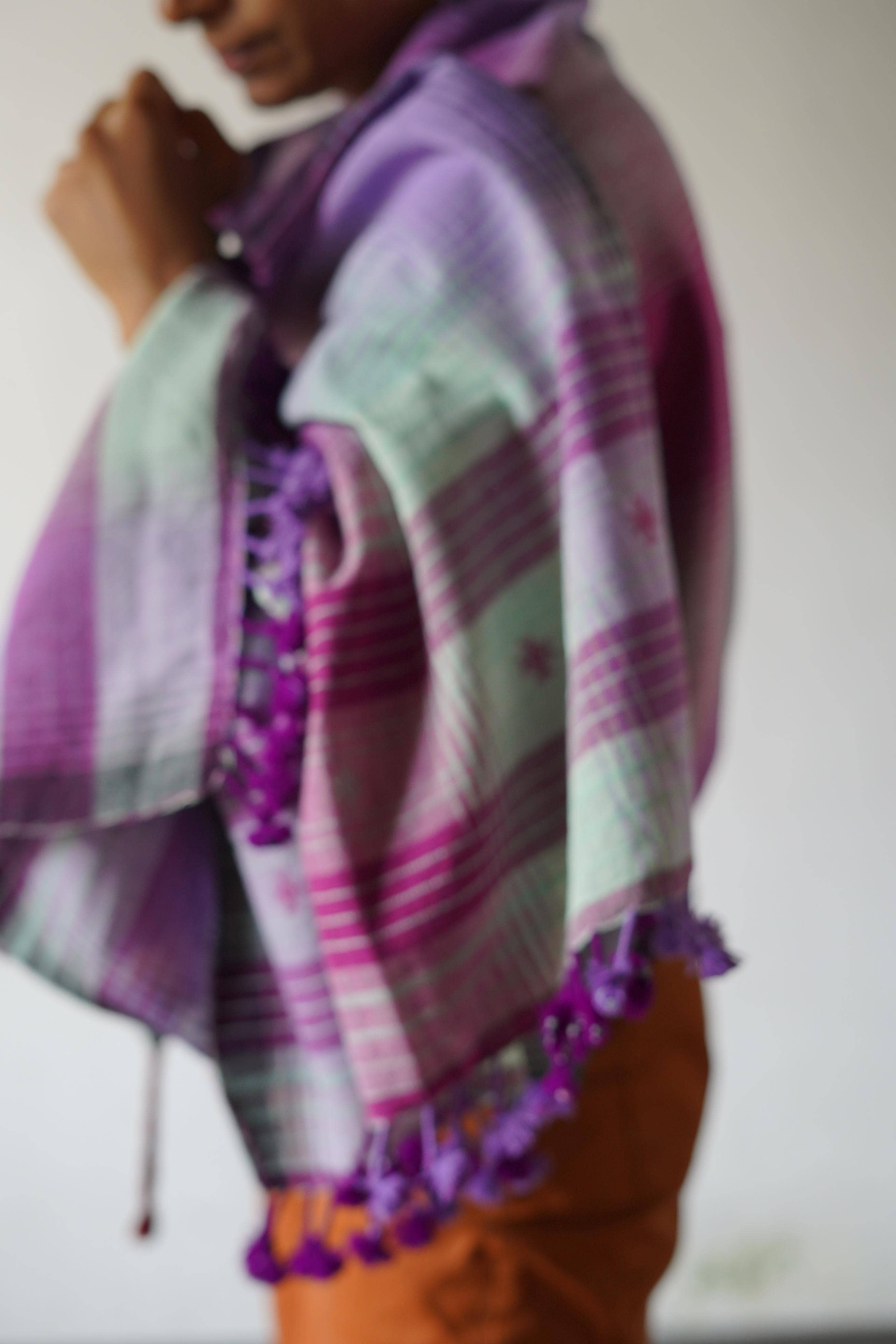 Annahmol - Wholesale Scarf - Unisex - Organic Indigenous Woven Cotton & Natural Dye Scarf16