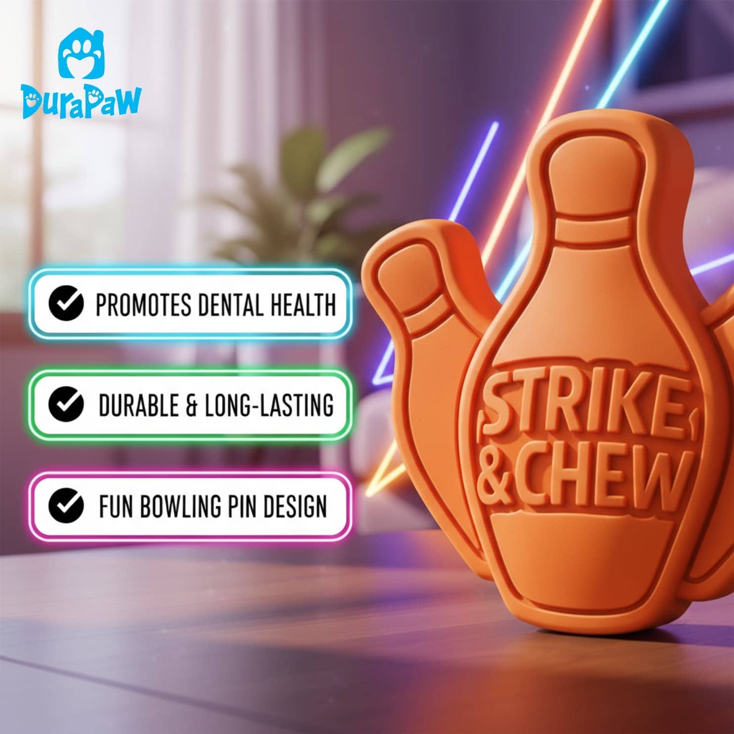 DuraPaw - Wholesale Pet Chew Toy - Dog - Strike & Chew Nylon Chew Dog Toy1