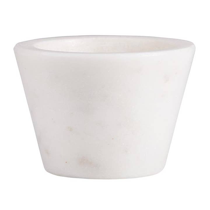White Marble Pinch Pot for wholesale by Santa Barbara Design Studio by Creative Brands