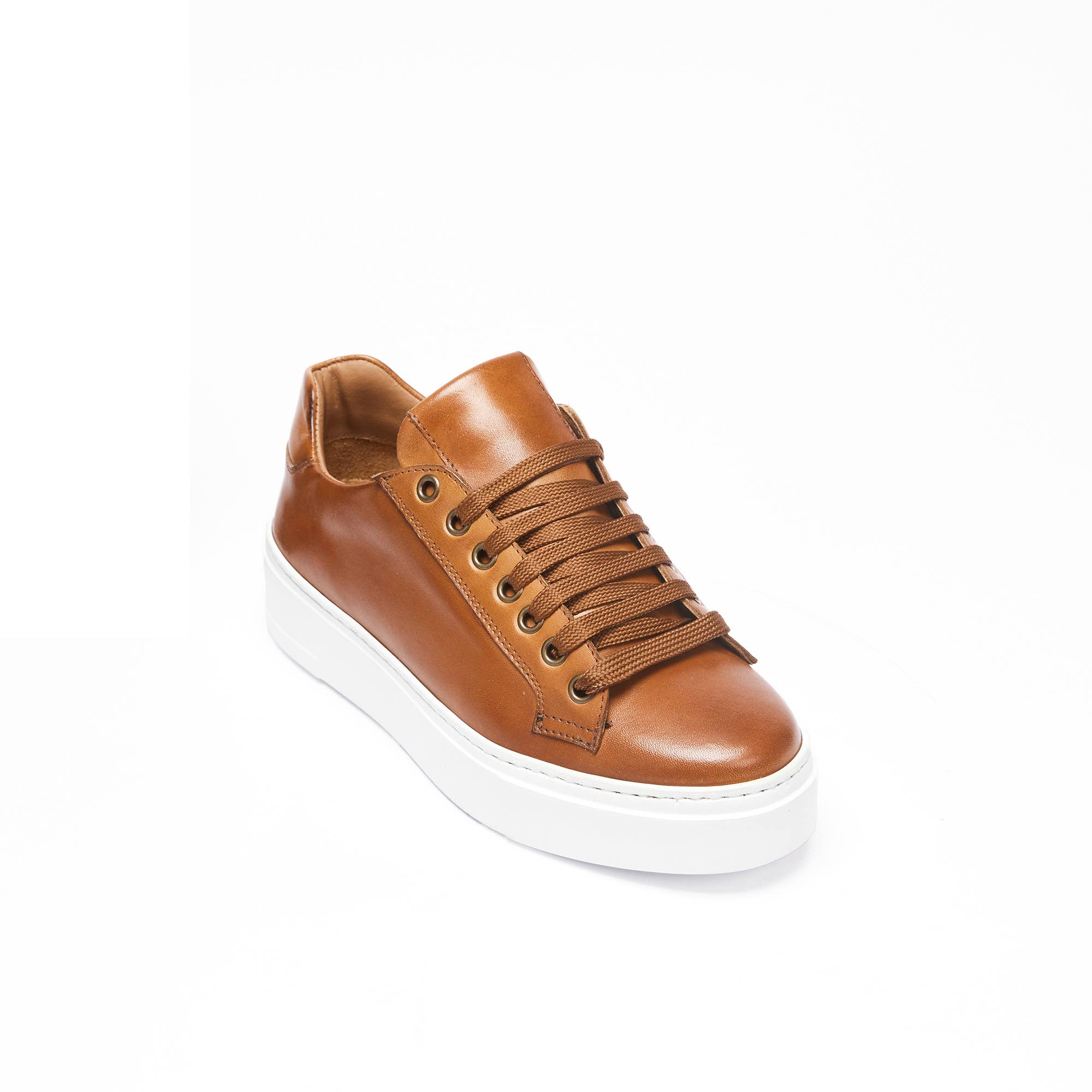 British Passport - Wholesale Lifestyle Sneakers - Women's - Tan brown sneaker - Art.BP27141