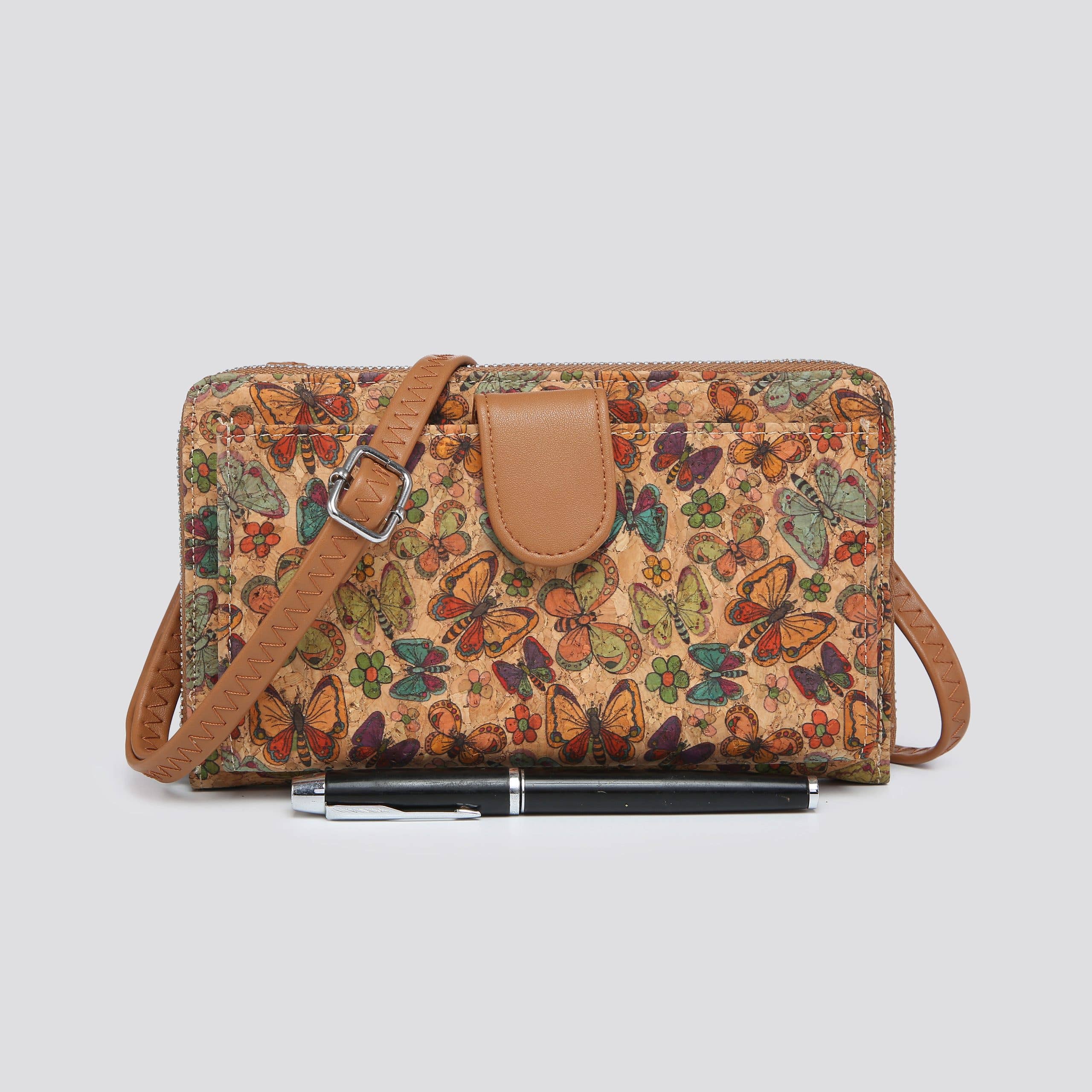 House of Milano - Wholesale Crossbodytas - Dames - Kurken Bloemenprint Crossbody Tas # JNY3150N20250