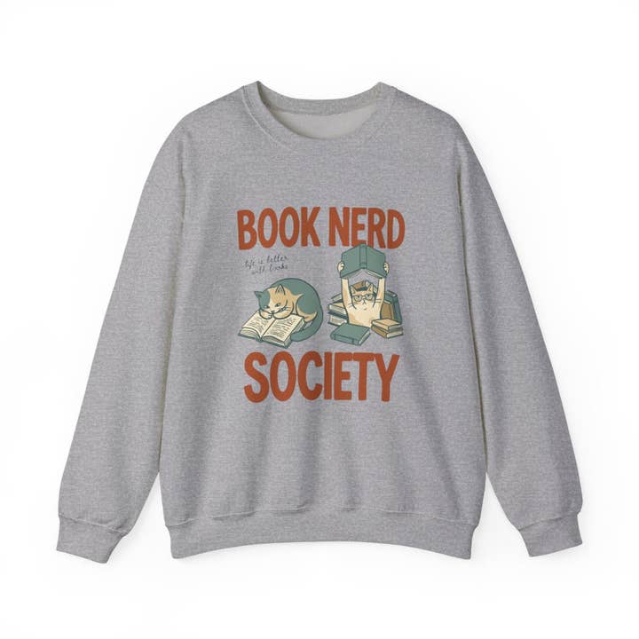 Book Nerd Society Sweatshirt for wholesale by MagicMerchEmporium