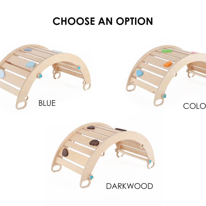 HappyMoon - Wholesale Wood Toy - Kids - Happymoon® Climbing Arch, Ramp For A Climber, Rocker-Arch