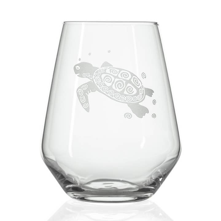 Gobelet à vin sans pied Sea Turtle 18 oz pour la vente par Rolf Glass