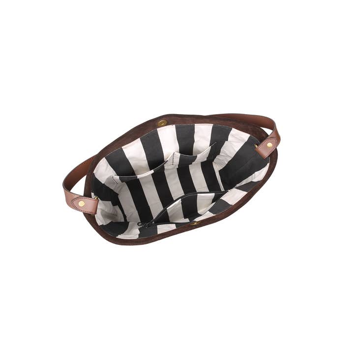 R.Riveter - Wholesale Crossbody Bag - Women's - Doyle | Coffee Suede + Brown12