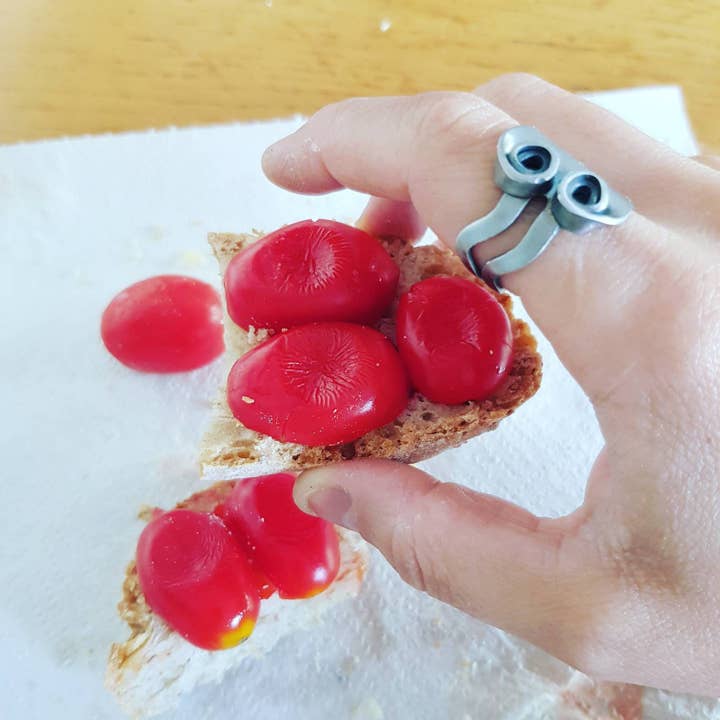 Anel de garfo de jóias de cobra com talheres por atacado de Gleamlety