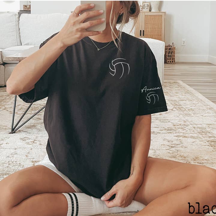 Comfort Colors, T-shirt de volley-ball, Volley-ball personnalisé pour la vente par Custom T Story