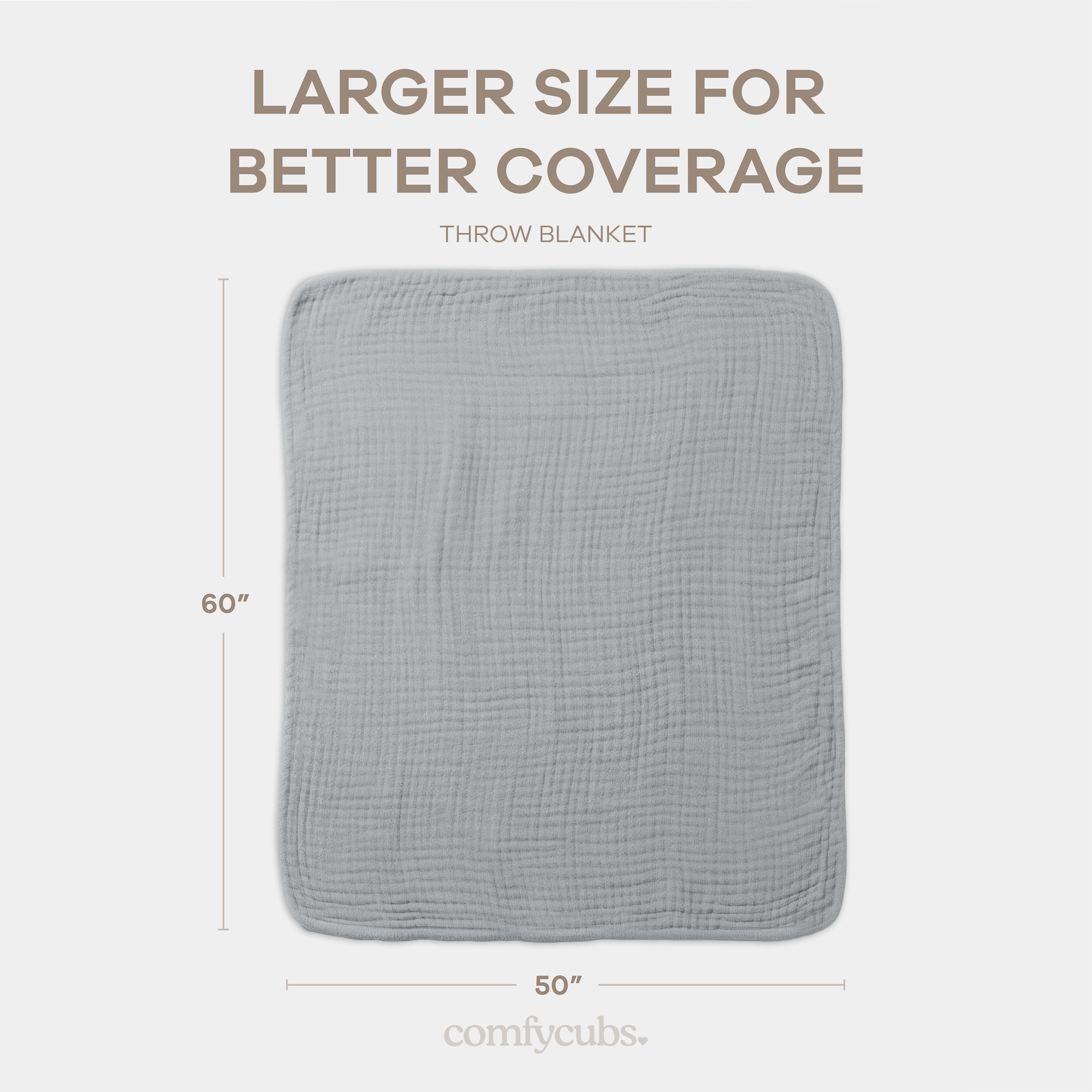 Comfy Cubs - Wholesale Bedding Blanket - Kids & Baby - Muslin Baby Blanket, 40" x 40" Swaddle Blanket by Comfy Cubs72