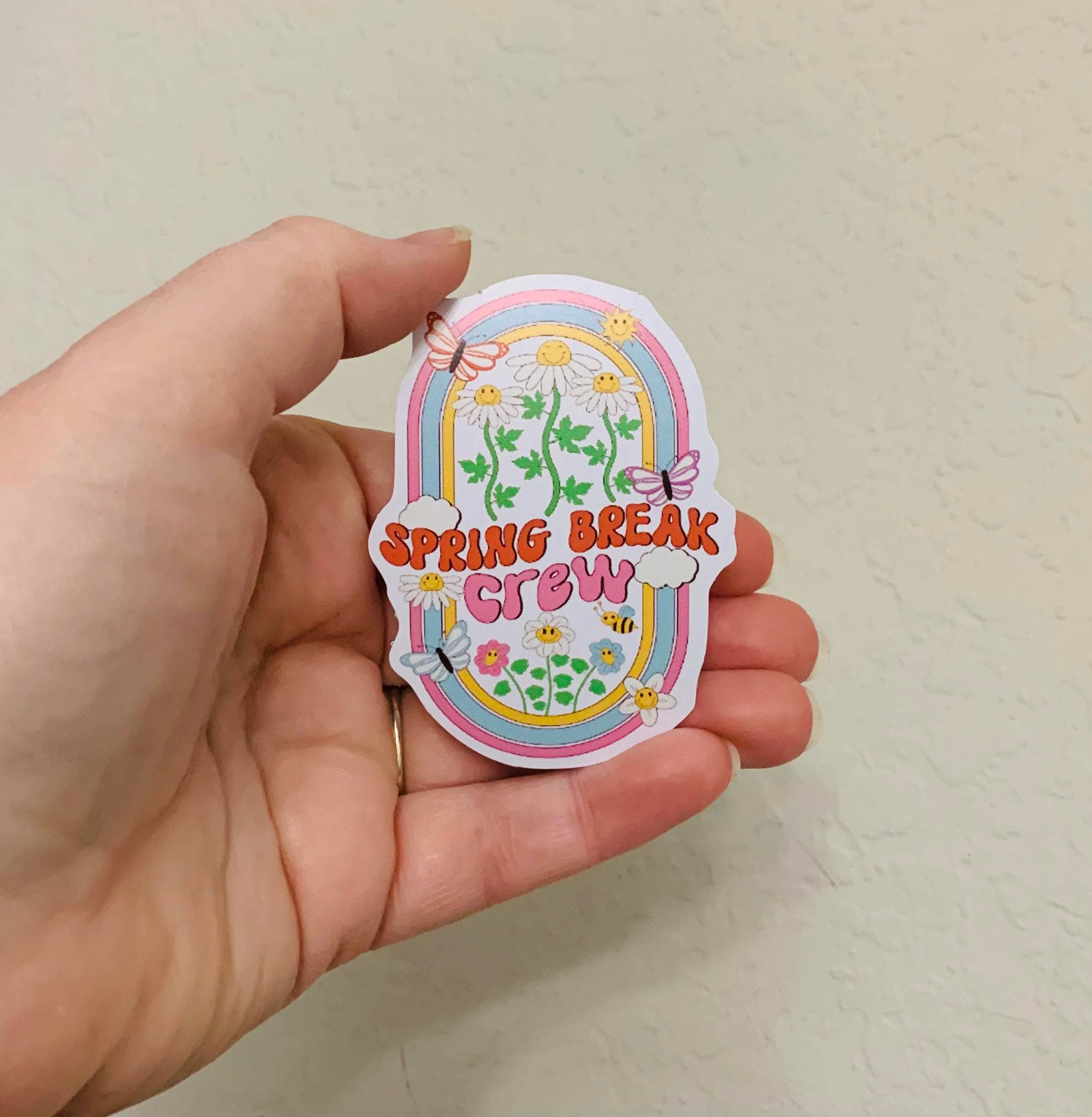 Oily Graphic Creations - Wholesale Sticker - Spring Break Crew - Lentestickers/magneet