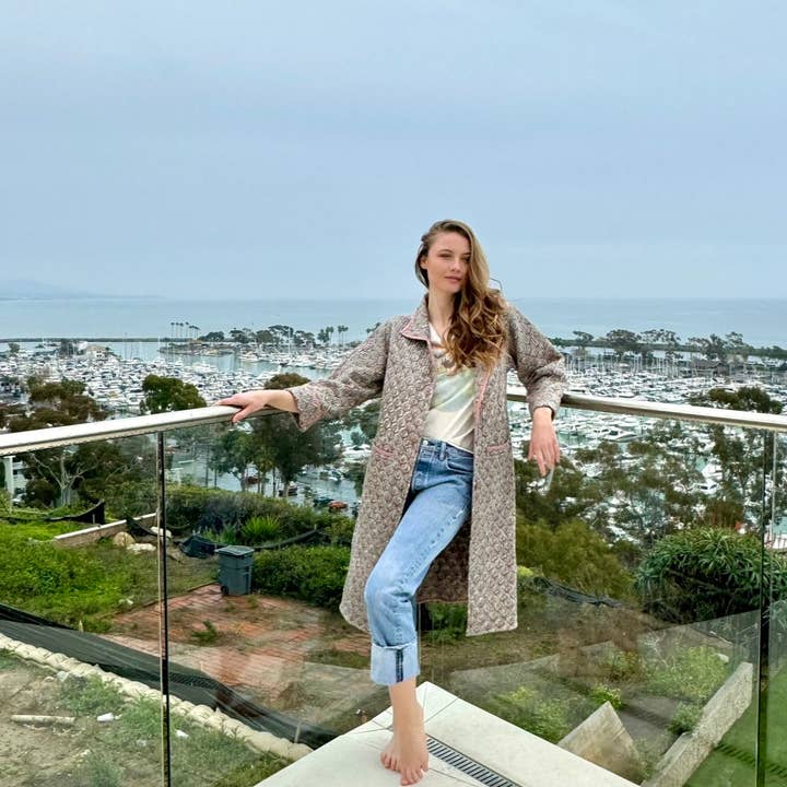 The Fox and The Mermaid - Wholesale Jacket - Women's - Ultra-lightweight Block Printed Jacket for spring (Tashma)