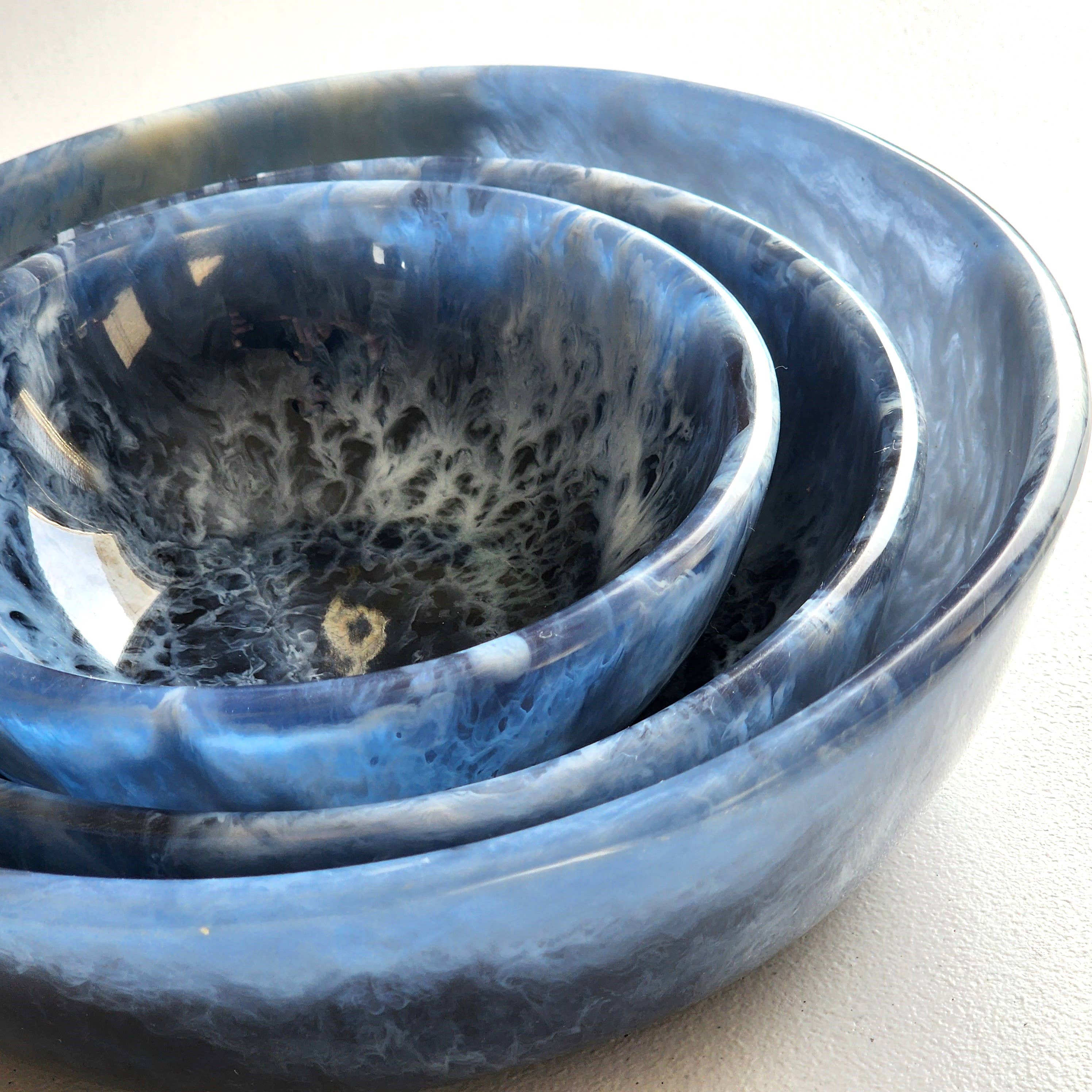 Gibb & Daan - Vente Bol de service - Ensemble de 3 bols de service en résine coulée à la main18