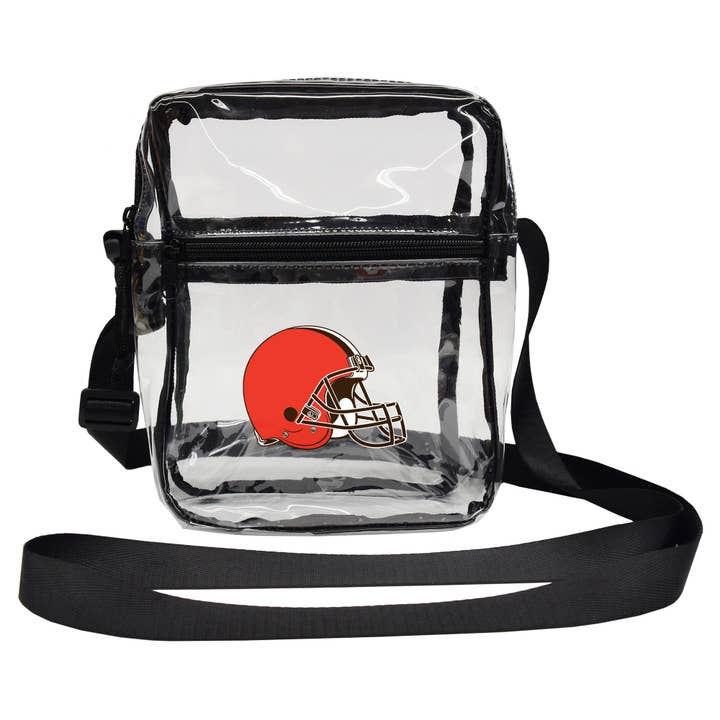 Little Earth Productions - Wholesale Crossbody Bag - Women's - NFL Cleveland Browns Clear Sideline Purse