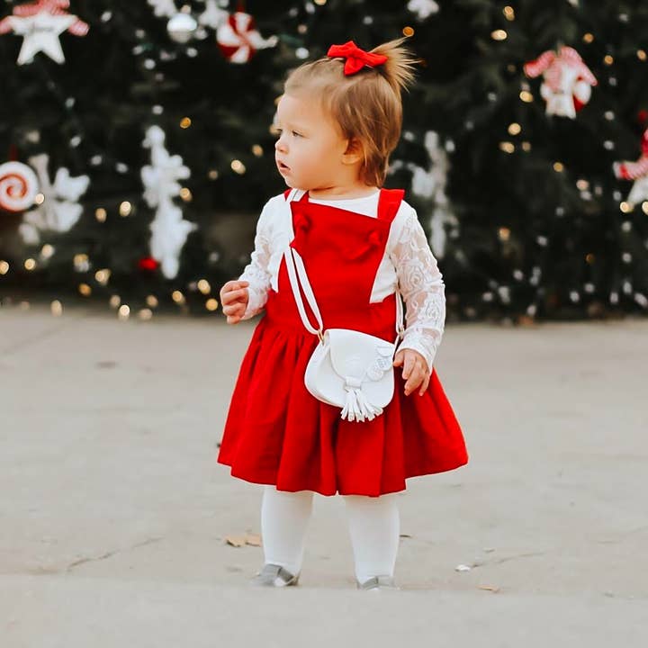 Honey Bee Babies Co - Vente Robe – enfant - Robe Pinafore en lin - Tailles pour bébé, tout-petit et fille2