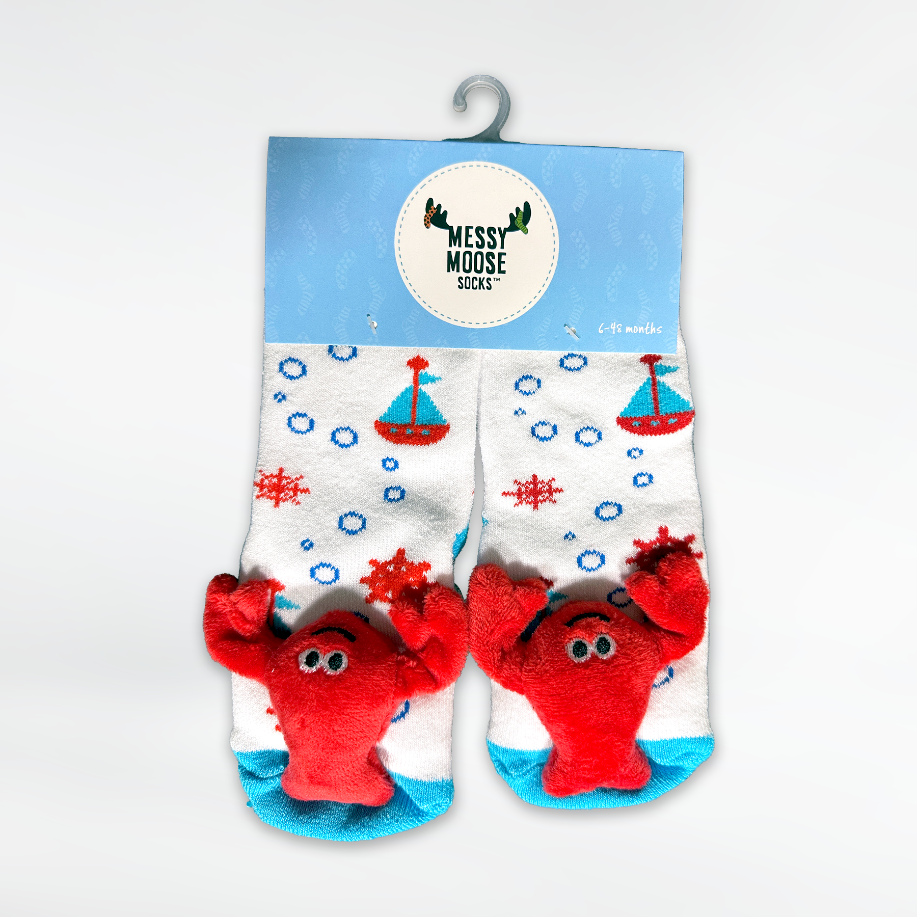 Commonwealth Souvenirs - Wholesale Socks - Kids & Baby - Nautical Lobster Plush Socks for Baby or Toddler1