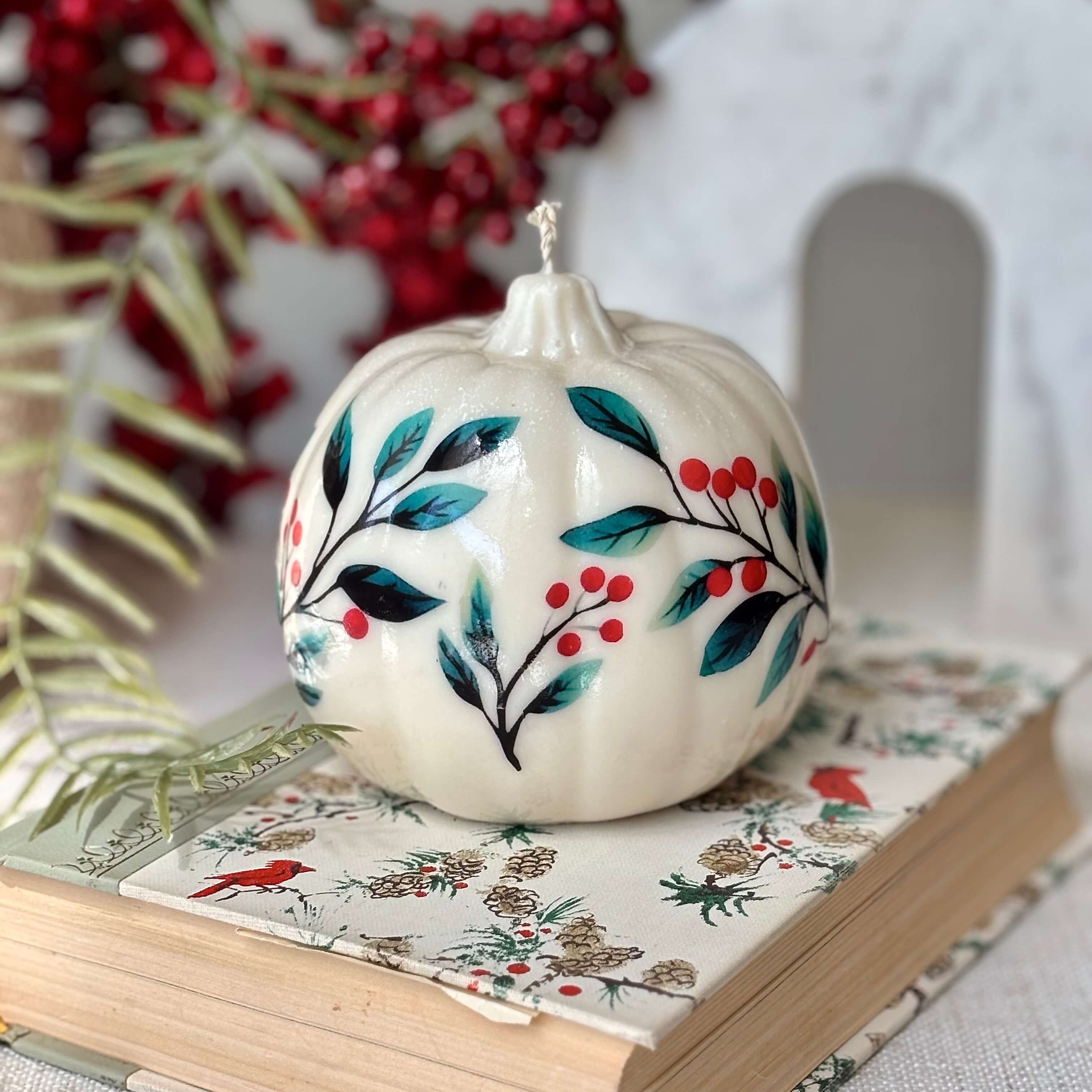 OH MY BOX – wholesale Pelarljus – Stor Vintage Pumpaljus | Juldekoration | Höstdekoration1