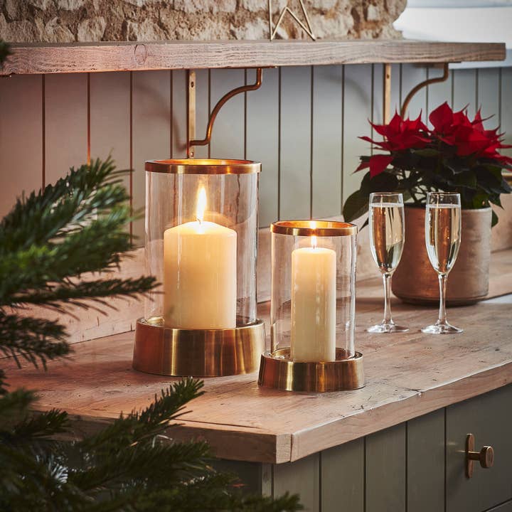 Ivyline - Wholesale Lantern - Hampton Metal & Glass Hurricane Lantern