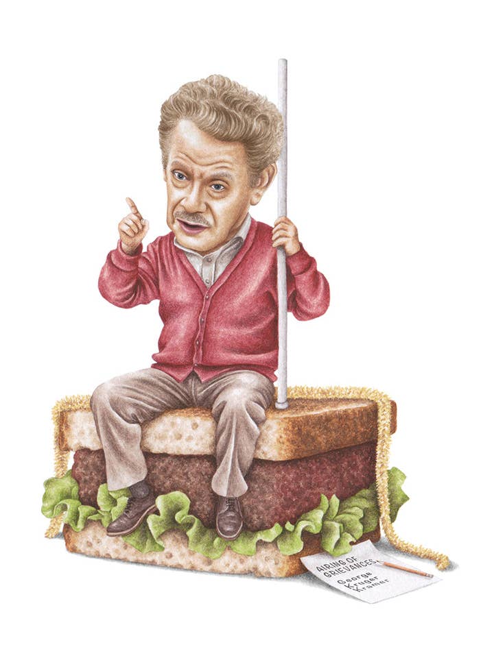 Festivus - Frank Costanza Kunstdruck für den Großhandel von Celebs on Sandwiches