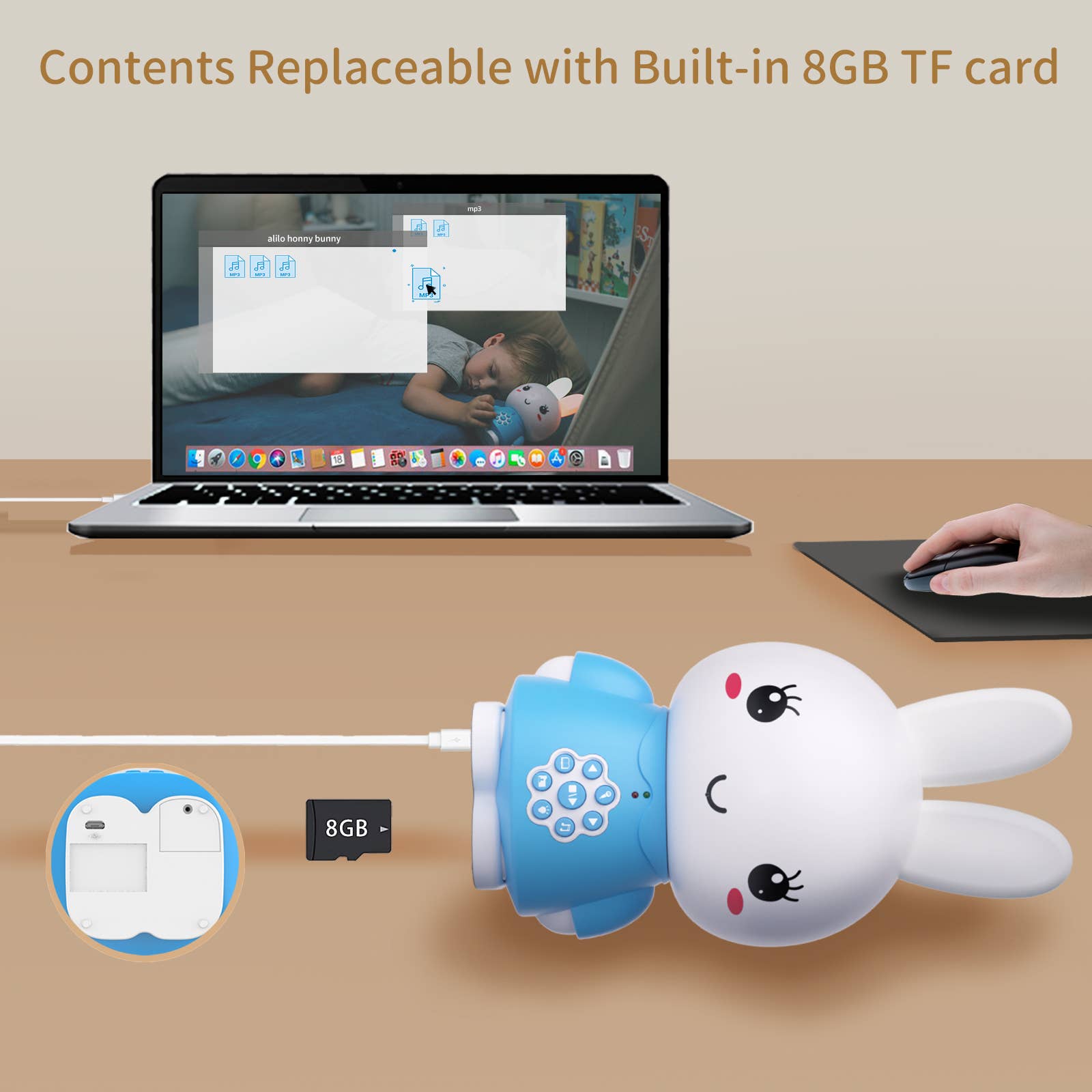 Alilo - Wholesale Electronic Toy - Kids & Baby - Honey Bunny – Nightlight Toy with Stories & Music5