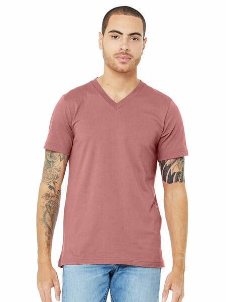 BELLA + CANVAS 3005 Jersey T-shirt met V-hals, uniseks voor wholesale door Forever11