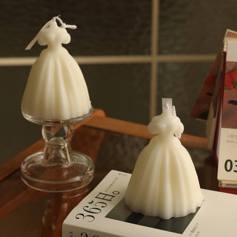Candles Meta - Vendita all'ingrosso Candele regalo - Candele Profumate Artigianali a Forma di Abito da Sposa2
