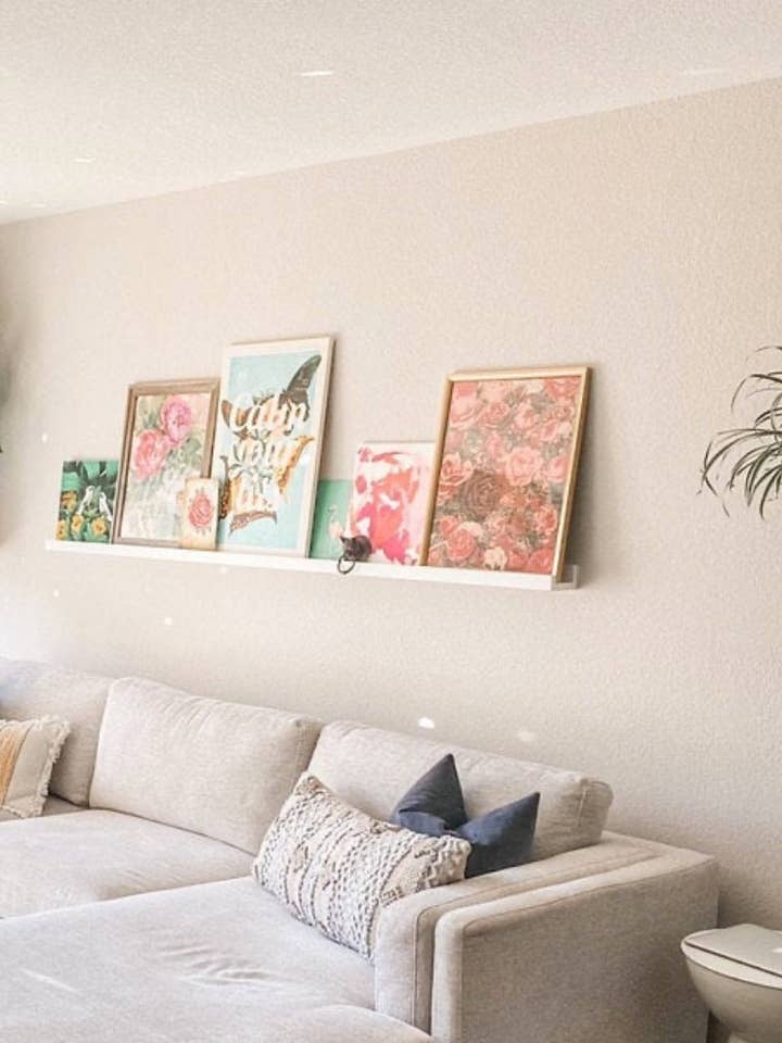 White Painted Picture Ledge for wholesale by Rowe Station Woodworks