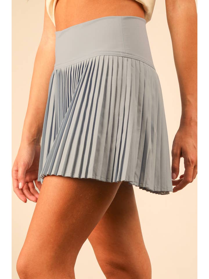 SKY NS50133-Pleated Activewear Skirt with Shorts Inside for wholesale on Faire9