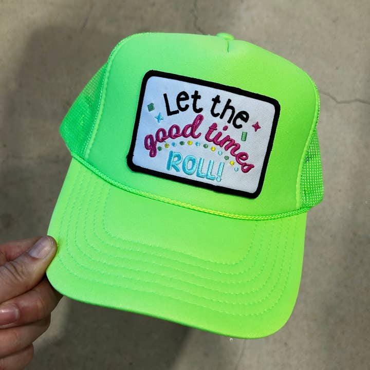 Låt de goda tiderna rulla Trucker | Mardi Gras | Fluer De Lis för wholesale av Vibes Hat Company