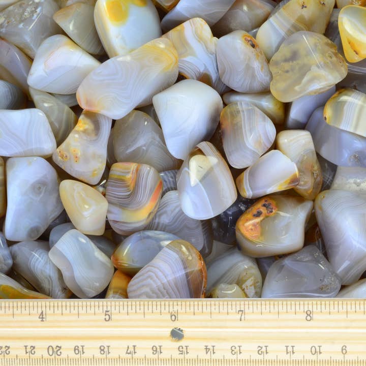 Fantasia Mining - Wholesale Spiritual Stone/Crystal - Tumbled Banded Agate - Madagascar (1 lb)2