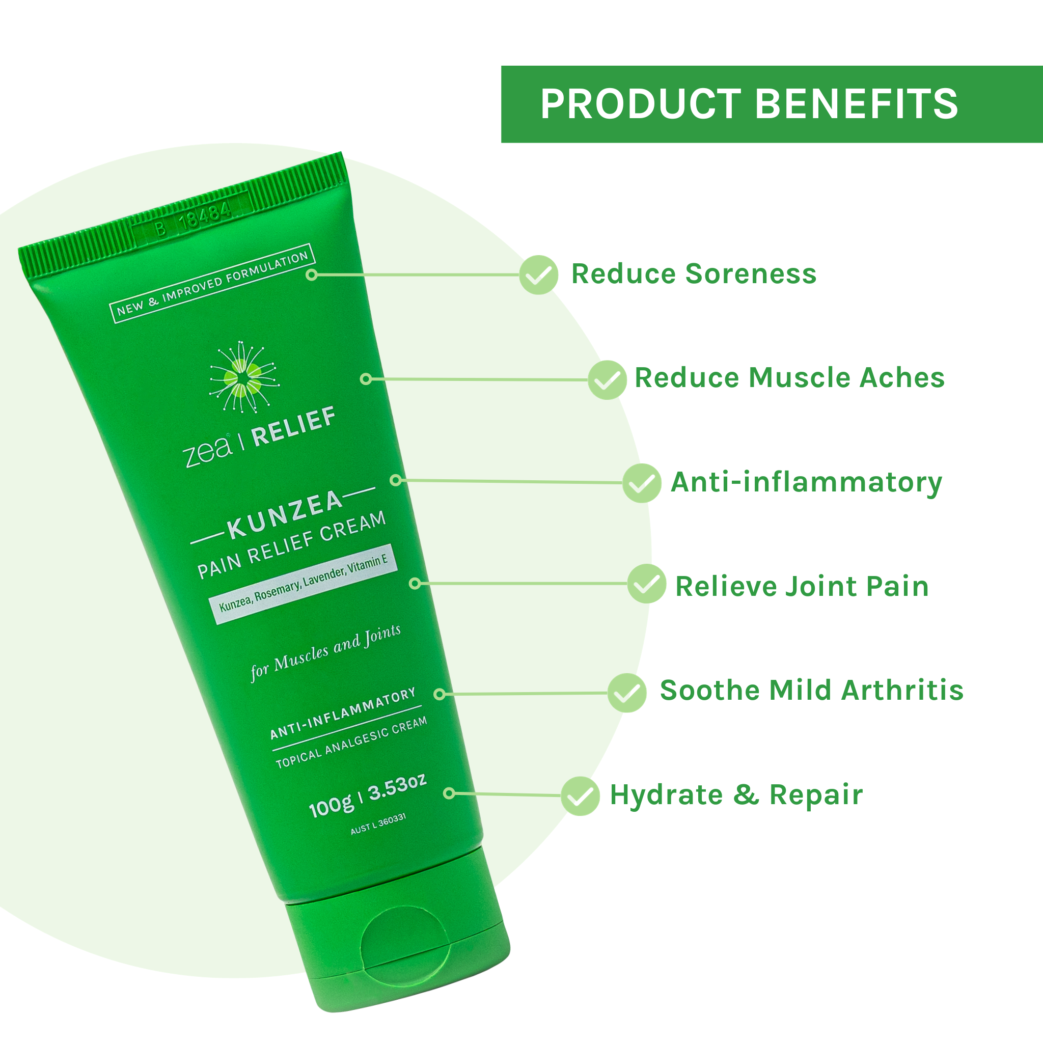 Zea - Vendita all'ingrosso Spray/pomata analgesica - Crema Lenitiva al Kunzea per Dolori Muscolari e Articolari [Best Seller n. 1]14