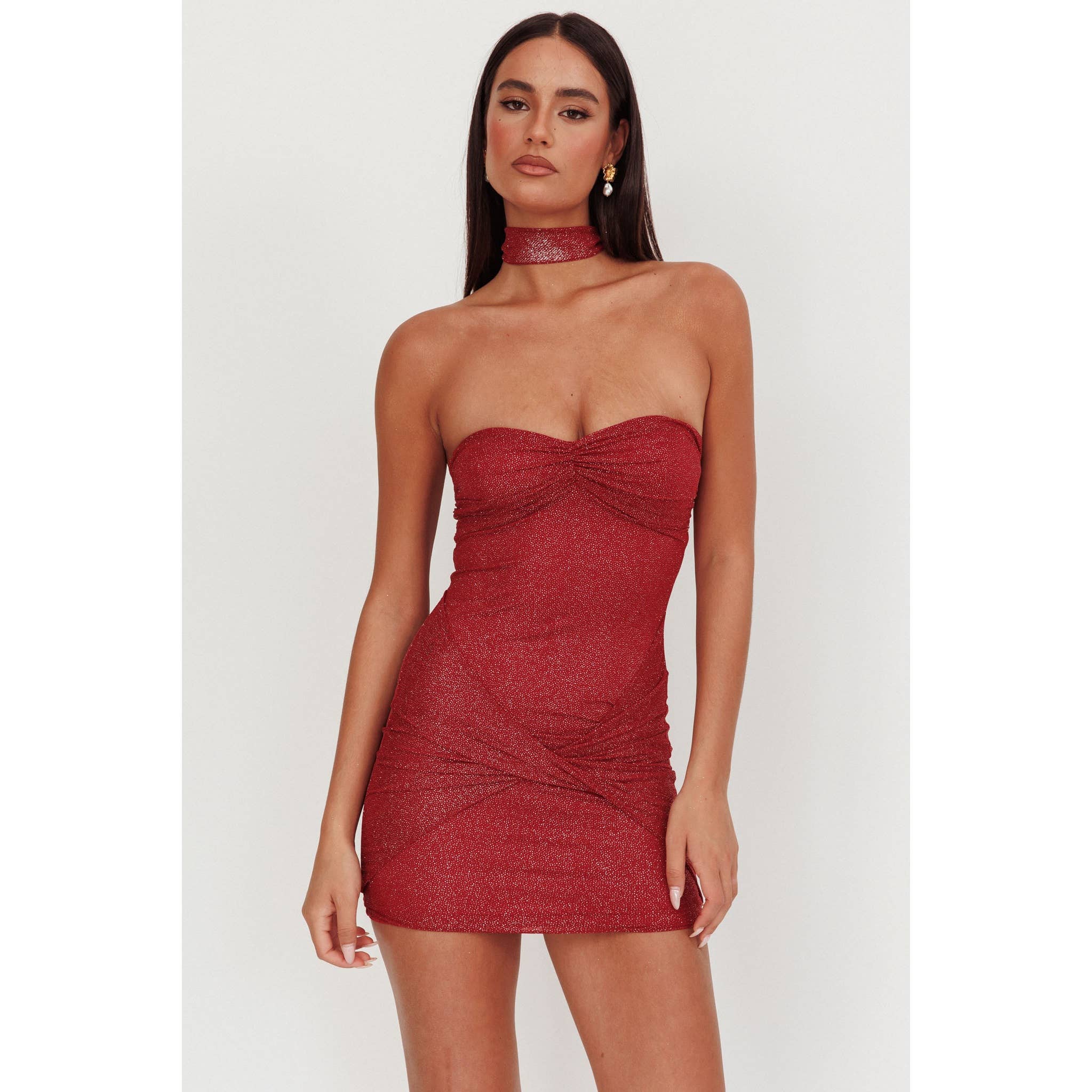 One and Only Collective – wholesale Klänning - Dam – SCARF PALJETT MINIKLÄNNING / ST5176D3