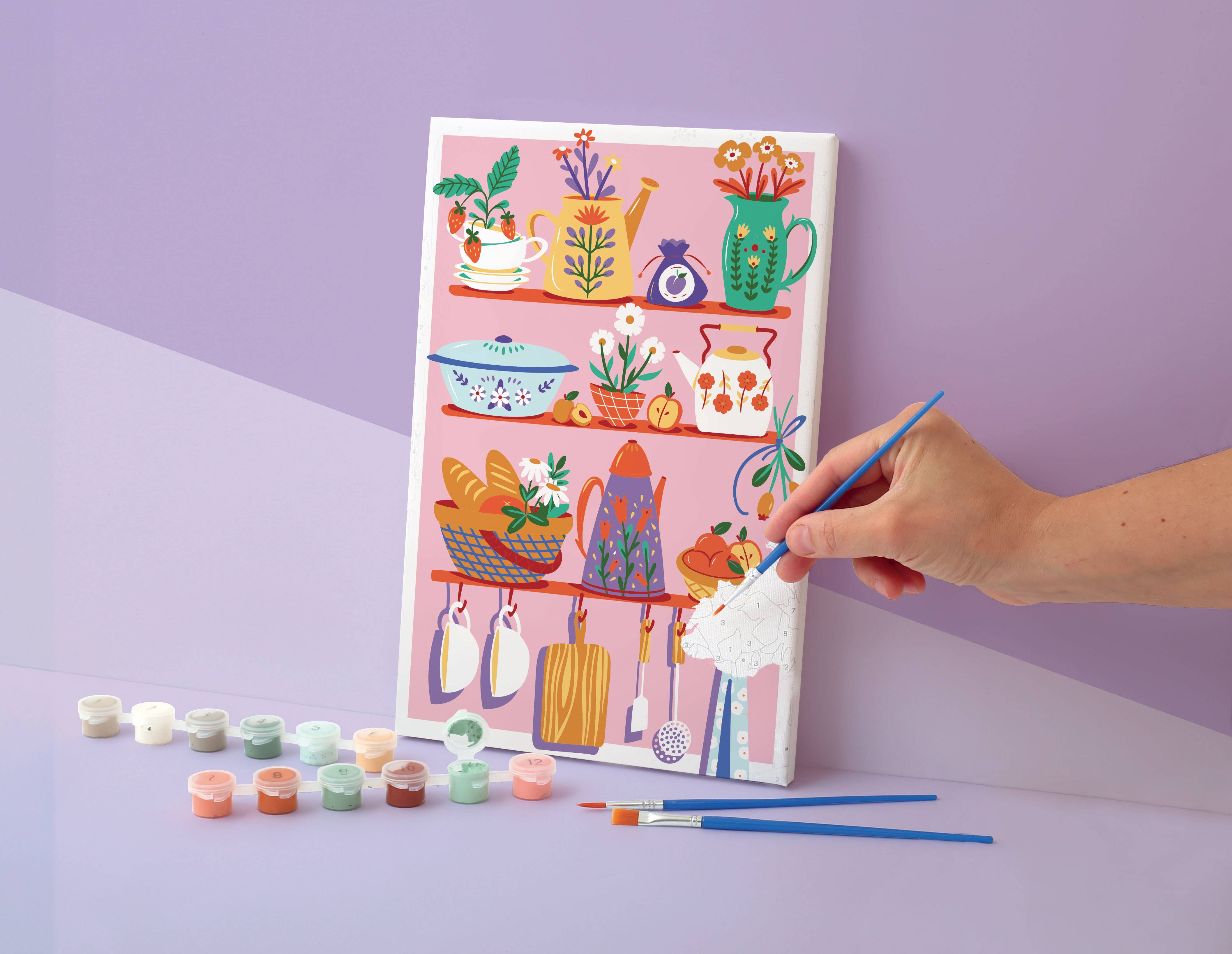 Graine Créative – Großhandel Bastelset – MALEN NACH ZAHLEN 30x20 KÜCHENSEITE3
