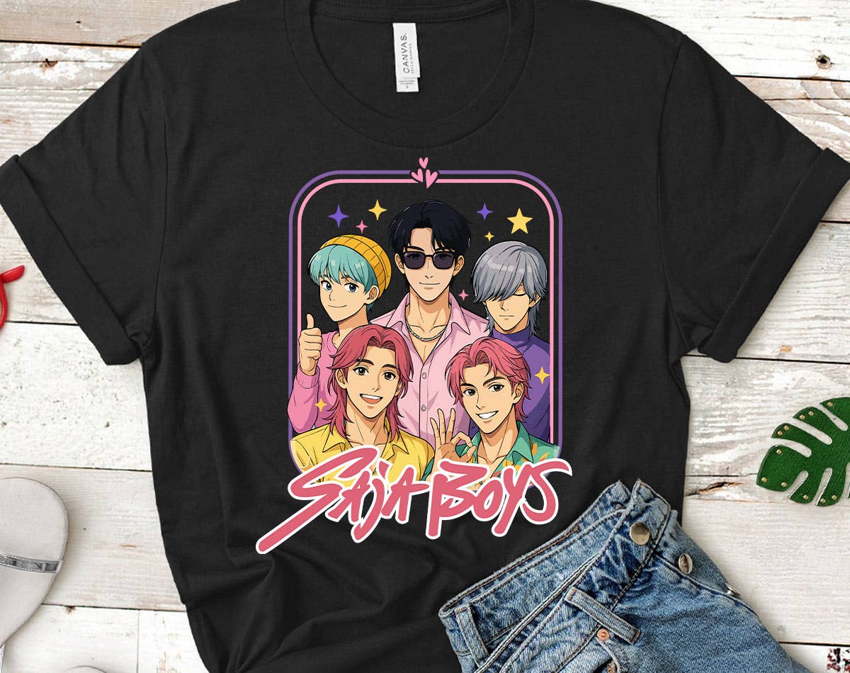 House Of Rodan - Wholesale T-Shirt (Graphic) - Women's - Saja Boys Band Kpop Demon Inspired T-Shirt2