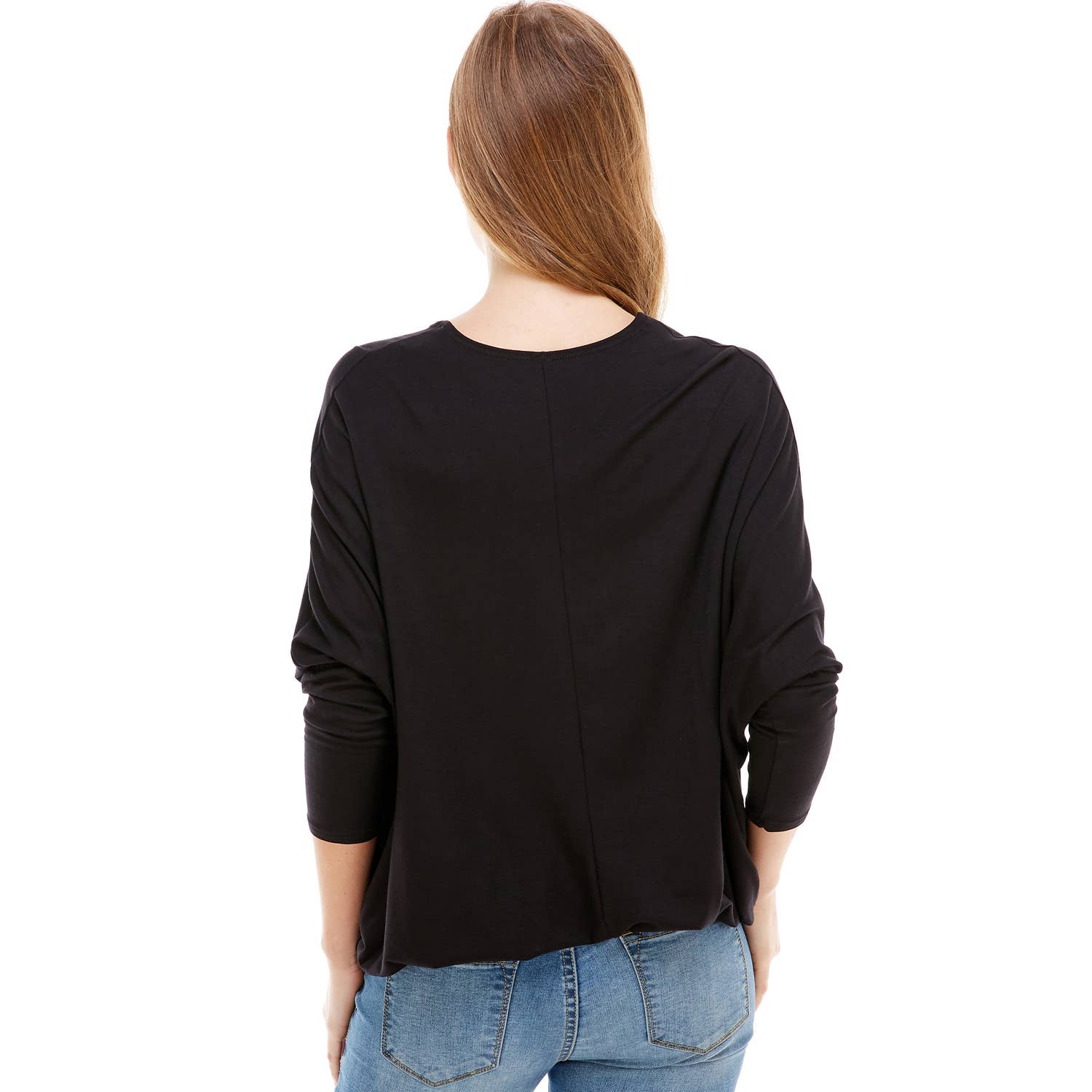 Azules Clothing - Wholesale Tunic - Women's - ATP-2309RS-DOLMAN Sleeve Elastic Bottom Hem Tunic38