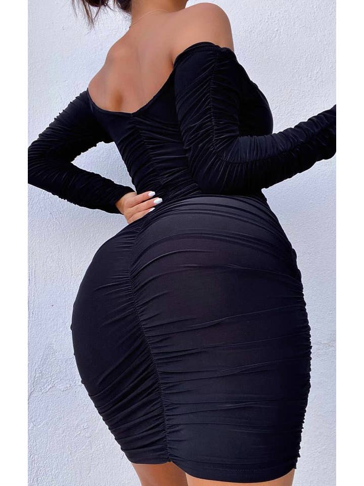 karina Strappy Front Ruched Bodycon karina Strappy Front Ruched Bodycon