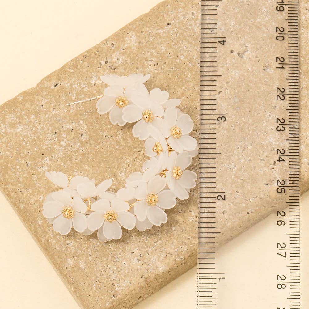 Anarchy Street - Wholesale Hoop Earrings - Floral Acrylic Hoop Earrings2