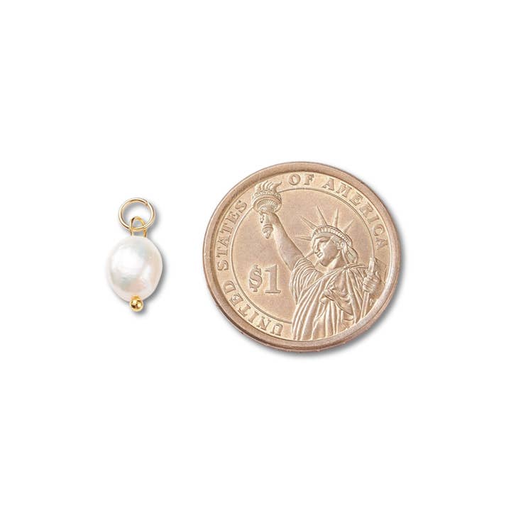 Love, Paige Designs - Vendita all'ingrosso Ciondolo/pendente - Charm in oro con perle d'acqua dolce2