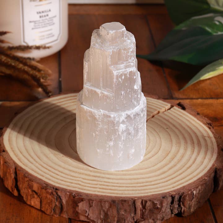 Mini Selenit Skyskraber - Selenit Crystal for engroshandel hos Natures Artifacts Inc