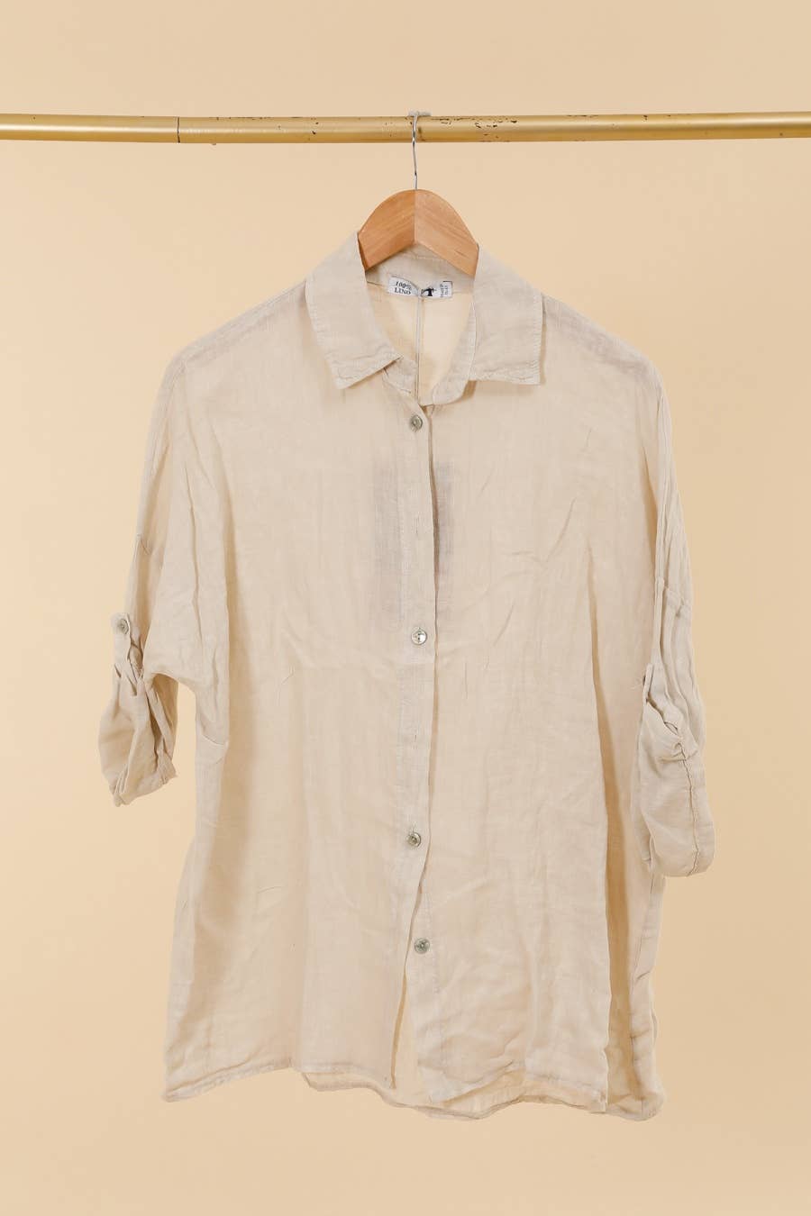la maison des fibres naturelles - Wholesale Button Down Shirt - Women's - 620090u 100% linen shirt made in Italy13