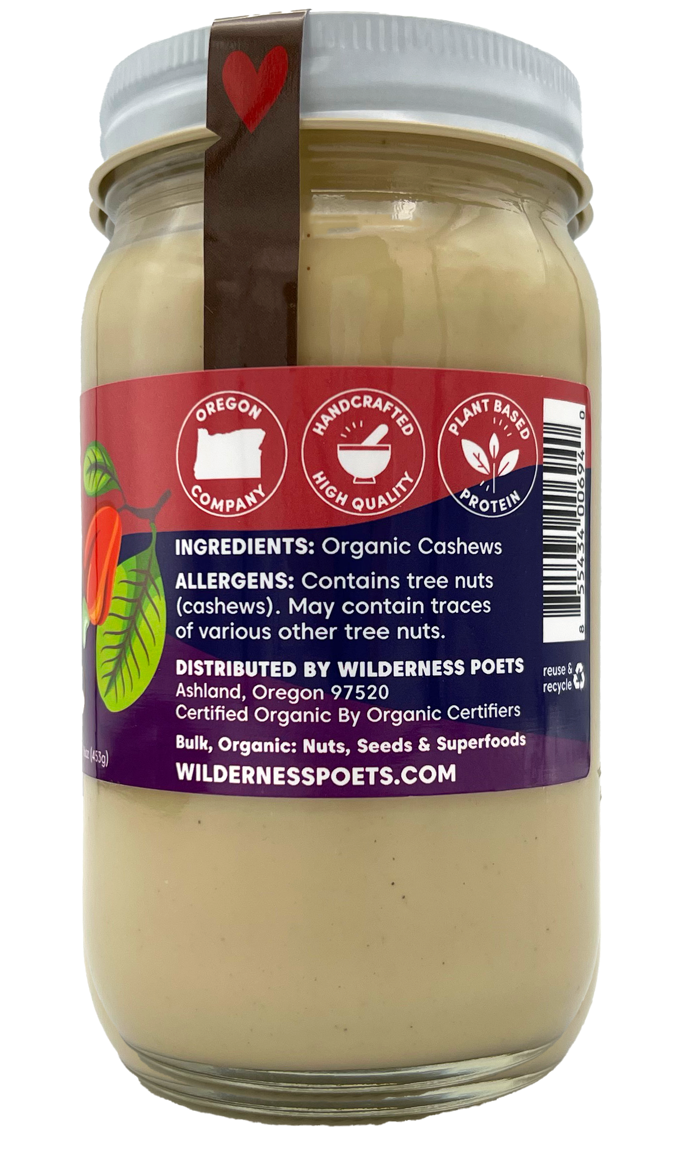 Wilderness Poets - Wholesale Nut Butter - Organic Cashew Butter1