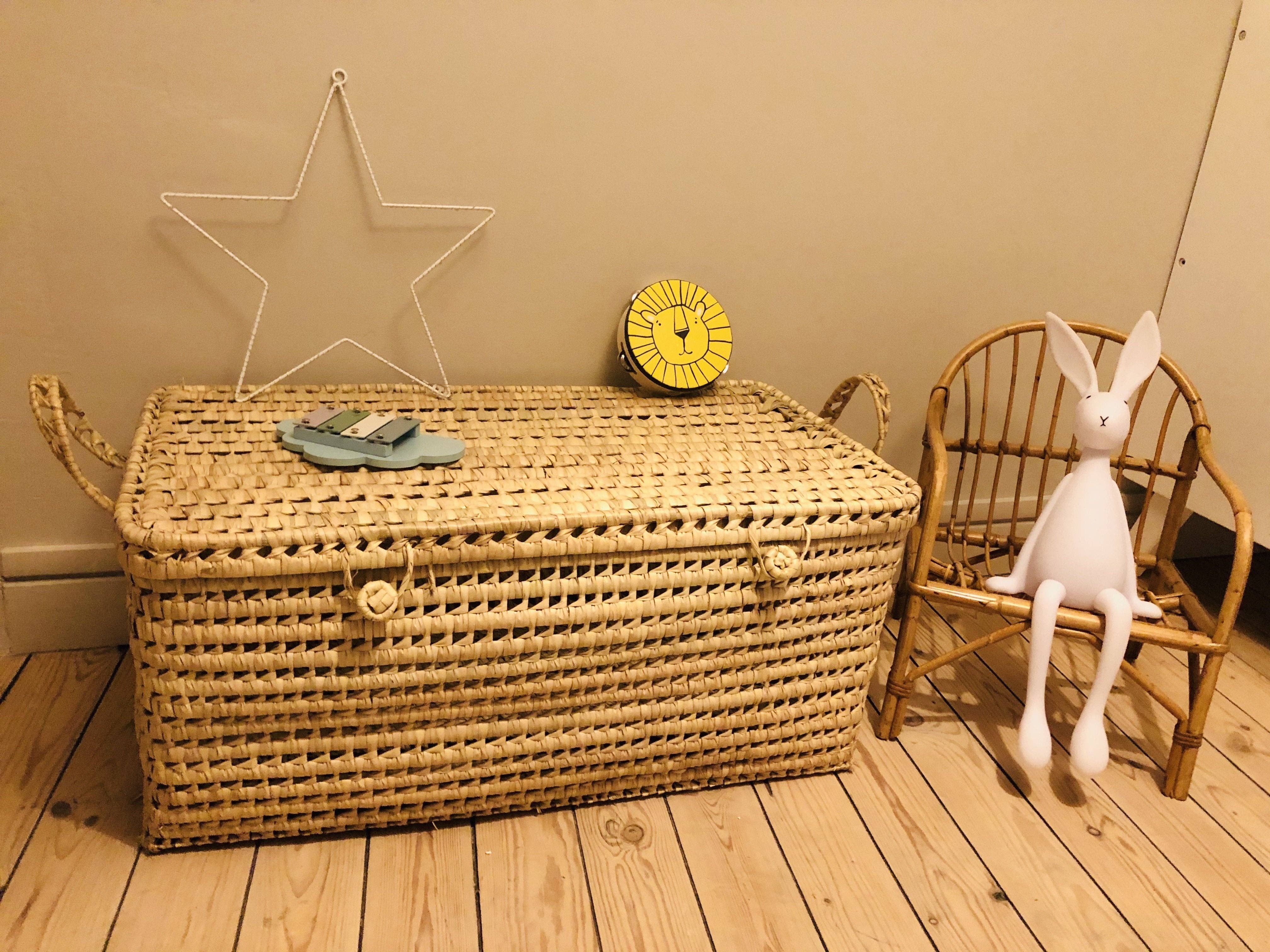 Bohome Living - Wholesale Basket - Kids & Baby - 80cm palm leaf storage case2